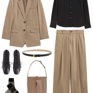 Outfit from the Everlane Capsule Wardrobe 2026 by Alison Gary of Wardrobe Oxygen, and over 40 fashion blog