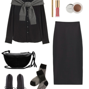 Outfit from the Everlane Capsule Wardrobe 2026 by Alison Gary of Wardrobe Oxygen, and over 40 fashion blog