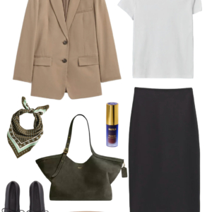 Outfit from the Everlane Capsule Wardrobe 2026 by Alison Gary of Wardrobe Oxygen, and over 40 fashion blog