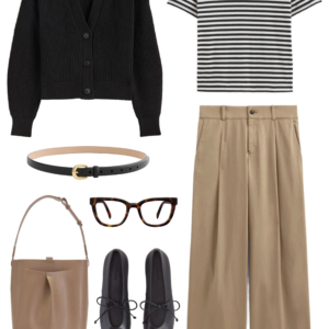 Outfit from the Everlane Capsule Wardrobe 2026 by Alison Gary of Wardrobe Oxygen, and over 40 fashion blog