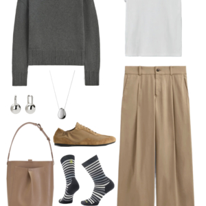 Outfit from the Everlane Capsule Wardrobe 2026 by Alison Gary of Wardrobe Oxygen, and over 40 fashion blog