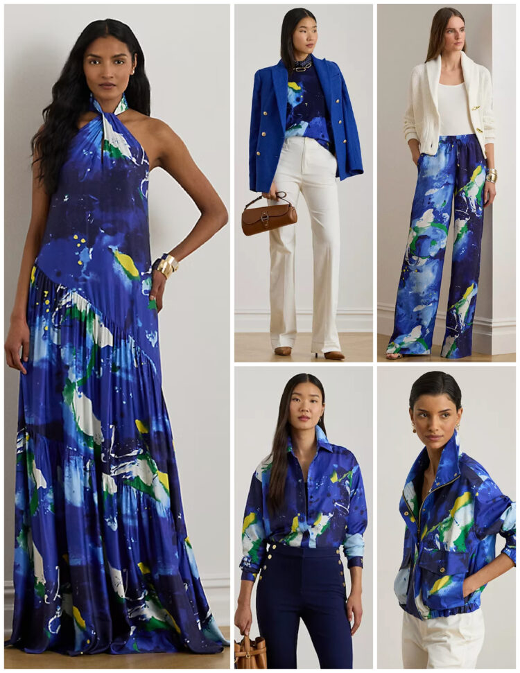Lauren Ralph Lauren lauren ralph lauren bue abstract print separates from the resort 2026 collection