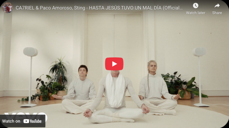Valentine's Day Weekend Reads 7 Screenshot from YouTube of CA7RIEL & Paco Amoroso, Sting - HASTA JESÚS TUVO UN MAL DÍA (Official Video)