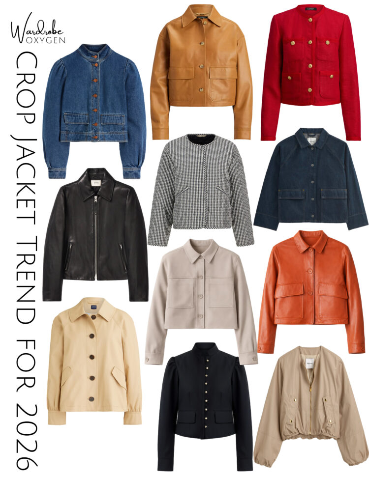 Spring 2026 Fashion Trends Worth Actually Wearing 7 crop jacket trend for 2026 featuring 11 stylish jackets for women over 40