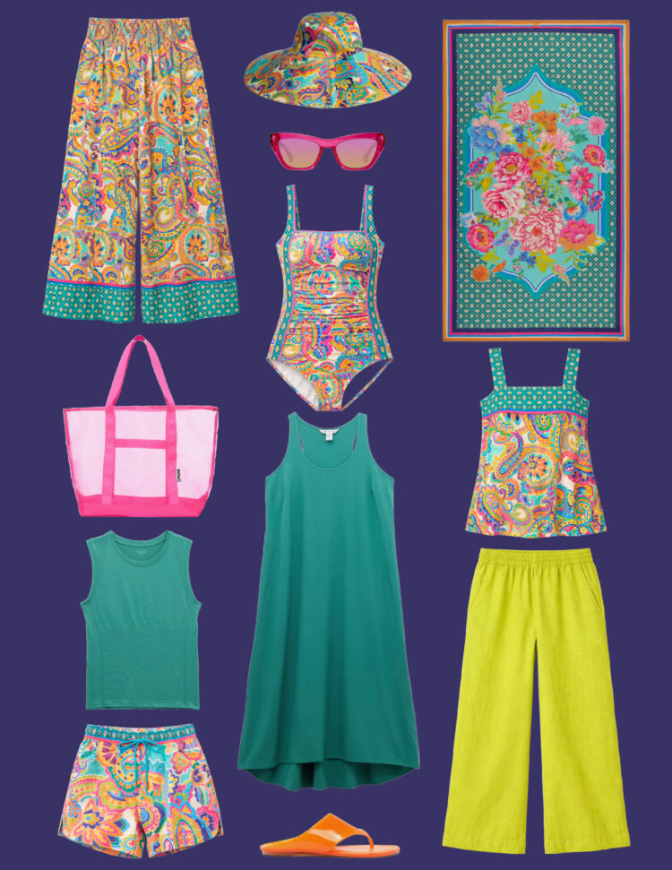 Johnny Was Swimwear & Resort Wear: A Complete Guide for Women Over 40 4 tropical beach capsule wardrobe for women over 40 featuring johnny was and athleta